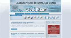 Desktop Screenshot of civilkiser.hu