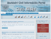 Tablet Screenshot of civilkiser.hu